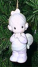 Enesco Precious Moments Ornament - Baby's First Christmas - Girl