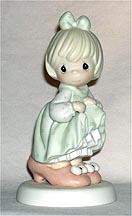 Enesco Precious Moments Figurine - Who's Gonna Fill Your Shoes?