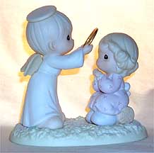 Enesco Precious Moments Figurine - You Deserve A Halo-Thank You