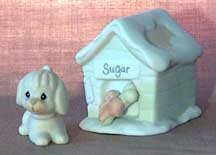 Enesco Precious Moments Sugar Town Figurine - Sugar And Her Dog House