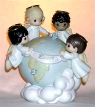 Enesco Precious Moments Figurine - His Love Will Uphold The World