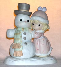 Enesco Precious Moments Figurine - Snow Man Like My Man