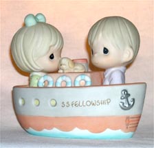 Enesco Precious Moments Figurine - A Club Where Fellowship Reigns