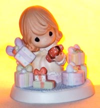 Enesco Precious Moments Figurine - A Tiny Tot With Her Eyes All Aglow
