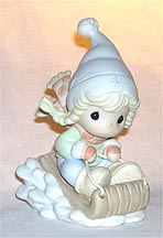 Enesco Precious Moments Figurine - Let Your Spirit Soar With The Glee Of The Season