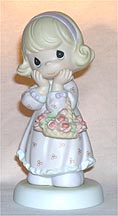 Enesco Precious Moments Figurine - May Your Days Be Rosy