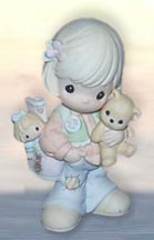 Enesco Precious Moments Figurine - A Beary Loving Collector