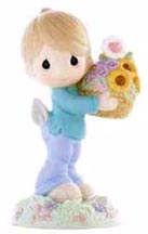 Enesco Precious Moments Figurine - My Love Is Always In Bloom For You