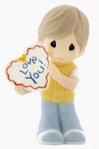 Enesco Precious Moments Figurine - Love You - boy