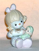 Enesco Precious Moments Figurine - Can't Get Enough Of Our Club