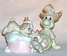 Enesco Precious Moments Figurine - Slide Into The Celebration