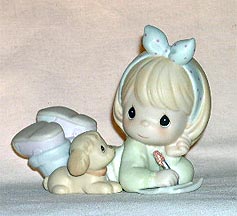 Enesco Precious Moments Figurine - Friends Write From The Start