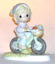 Enesco Precious Moments Figurine - The Road To A Friend Is Never Long