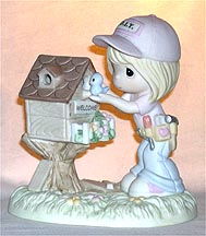 Enesco Precious Moments Figurine - Using My Gifts Brings Happiness