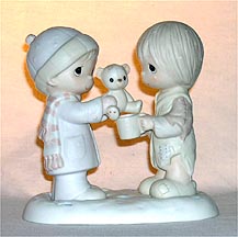 Enesco Precious Moments Figurine - Christmastime Is For Sharing