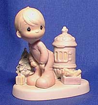 Enesco Precious Moments Figurine - May Your Christmas Be Warm