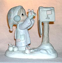 Enesco Precious Moments Figurine - I'm Sending You A White Christmas