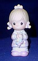 Enesco Precious Moments Figurine - Flower Girl