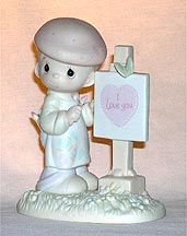 Enesco Precious Moments Figurine - Loving You Dear Valentine