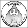 Baptism Silver Medallion