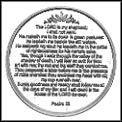 23rd Psalm Silver Medallion