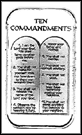 Ten Commandments Silver Bar