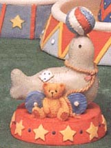 Enesco Cherished Teddies Figurine - Circus Seal With Ball - Seal Of Friendship