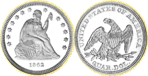 Seated Liberty Quarters