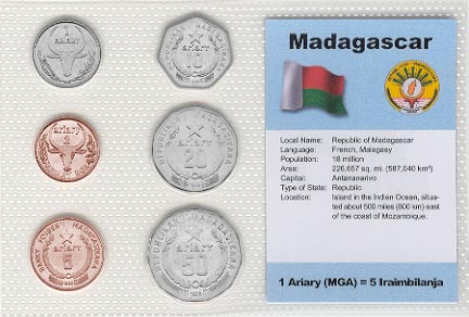 Madagascar Coin Sets