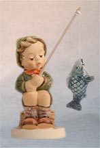 Goebel M I Hummel Figurine - A Big Fish