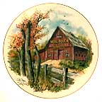 Mail Pouch Barn - artist signed collector plate by Ray Day