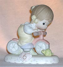 Enesco Precious Moments Figurine - Age 6 (brunette)