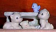 Enesco Precious Moments Figurine - Cat's With Kitten